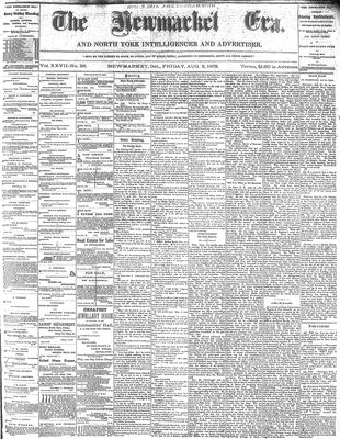 Newmarket Era, 2 Aug 1878
