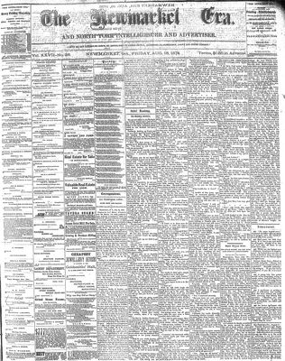 Newmarket Era, 16 Aug 1878