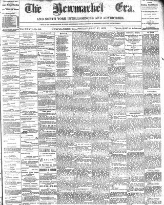 Newmarket Era, 27 Sep 1878