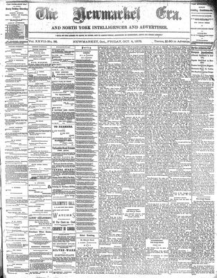 Newmarket Era, 4 Oct 1878