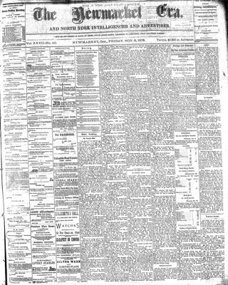 Newmarket Era, 8 Nov 1878