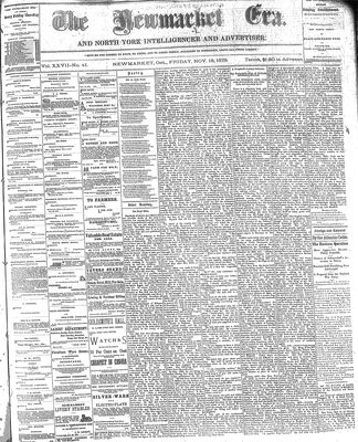 Newmarket Era, 15 Nov 1878