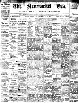 Newmarket Era, 28 Feb 1879