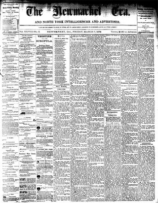 Newmarket Era, 7 Mar 1879