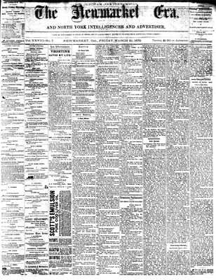 Newmarket Era, 21 Mar 1879