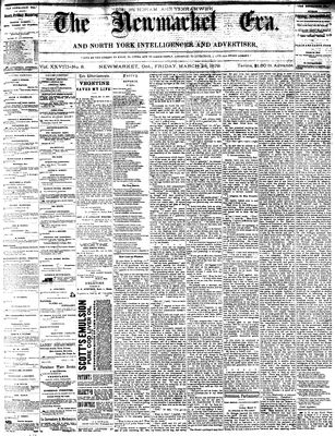 Newmarket Era, 28 Mar 1879