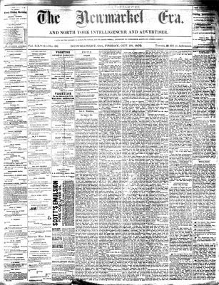 Newmarket Era, 24 Oct 1879