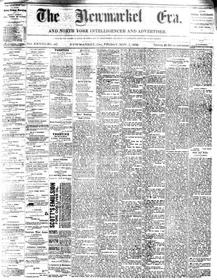 Newmarket Era, 7 Nov 1879