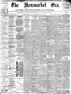 Newmarket Era, 14 Nov 1879