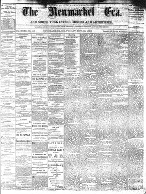 Newmarket Era, 19 Nov 1880