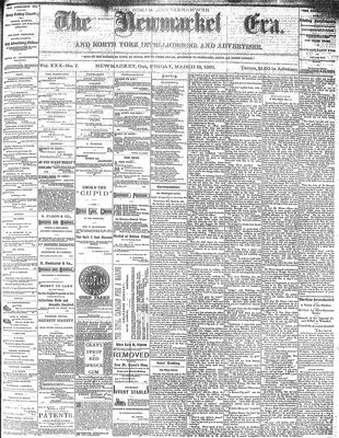 Newmarket Era, 18 Mar 1881