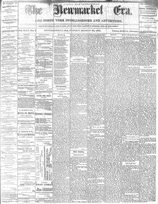 Newmarket Era, 25 Mar 1881