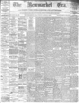 Newmarket Era, 8 Apr 1881