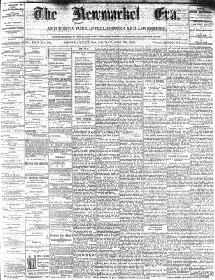 Newmarket Era, 26 Aug 1881