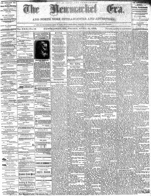 Newmarket Era, 21 Apr 1882