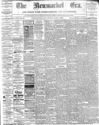 Newmarket Era, 4 Aug 1882