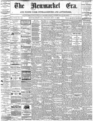 Newmarket Era, 17 Nov 1882