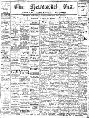 Newmarket Era, 30 Nov 1883