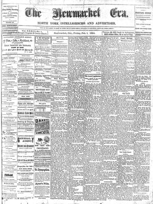 Newmarket Era, 1 Feb 1884