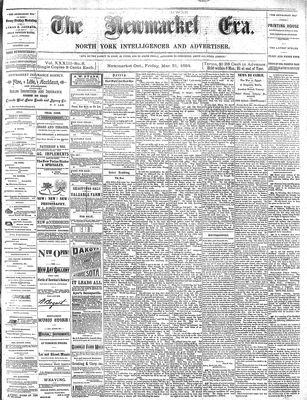 Newmarket Era, 21 Mar 1884