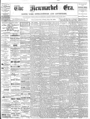 Newmarket Era, 23 May 1884