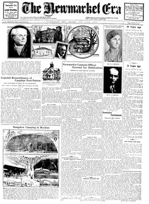 Newmarket Era (Newmarket, ON1861), April 11, 1930