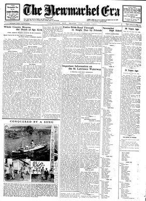 Newmarket Era (Newmarket, ON1861), April 25, 1930