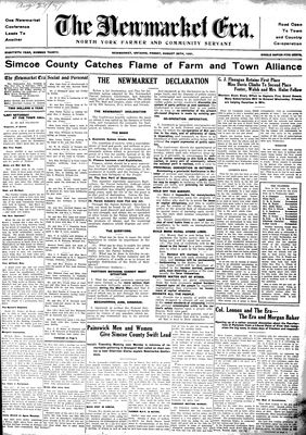 Newmarket Era (Newmarket, ON1861), August 28, 1931