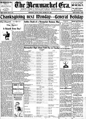 Newmarket Era , October 6, 1933