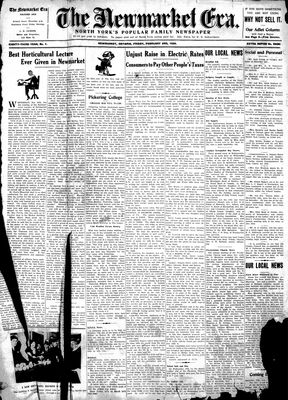 Newmarket Era (Newmarket, ON1861), February 2, 1934