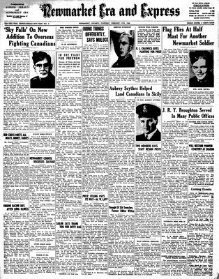 Newmarket Era and Express (Newmarket, ON), February 17, 1944