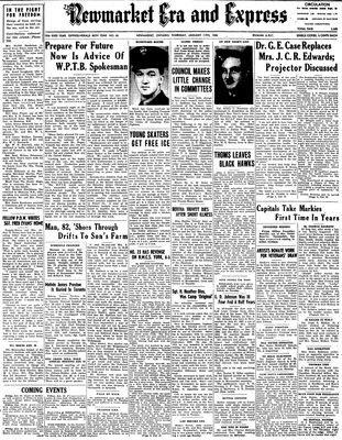 Newmarket Era and Express, 11 Jan 1945