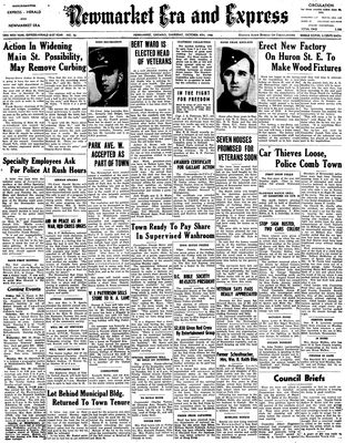 Newmarket Era and Express (Newmarket, ON), October 4, 1945
