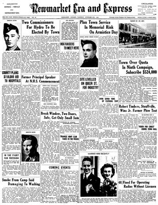 Newmarket Era and Express (Newmarket, ON), November 8, 1945