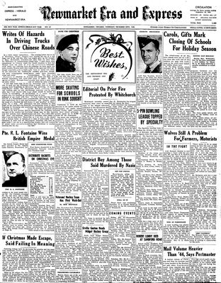Newmarket Era and Express (Newmarket, ON), December 20, 1945