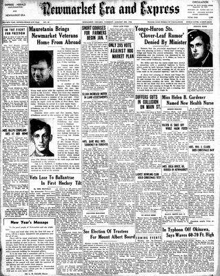 Newmarket Era and Express (Newmarket, ON), January 3, 1946