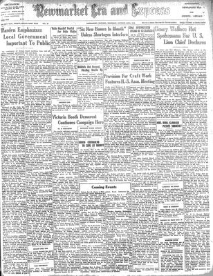 Newmarket Era and Express, 24 Oct 1946