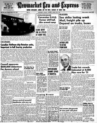 Newmarket Era and Express, 24 Aug 1950