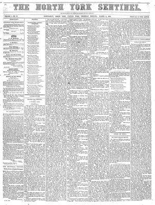 North York Sentinel (Newmarket, ON), March 6, 1856