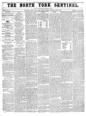 North York Sentinel (Newmarket, ON), May 15, 1856