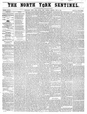 North York Sentinel (Newmarket, ON), June 12, 1856