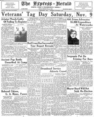 Express Herald (Newmarket, ON), November 7, 1940