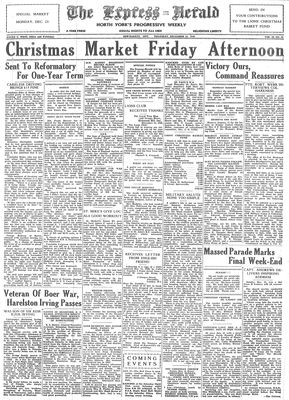 Express Herald (Newmarket, ON), 19 Dec 1940