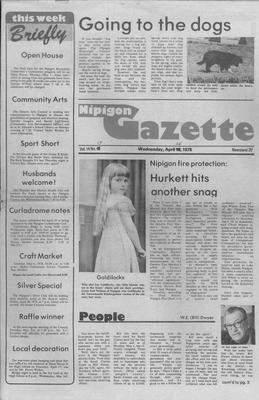 Nipigon Gazette, 26 Apr 1978