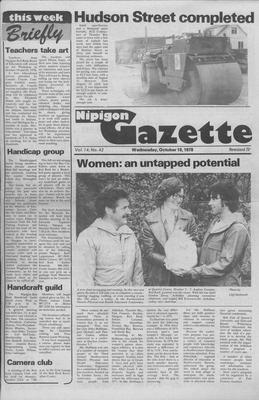 Nipigon Gazette, 18 Oct 1978