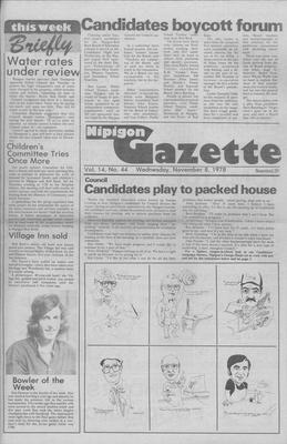 Nipigon Gazette, 8 Nov 1978