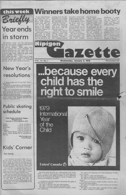 Nipigon Gazette, 3 Jan 1979