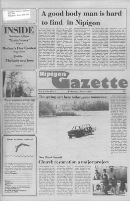 Nipigon Gazette, 9 May 1979