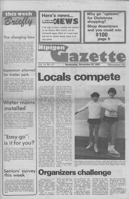 Nipigon Gazette, 22 Nov 1978