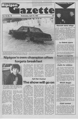 Nipigon Gazette, 16 Apr 1980